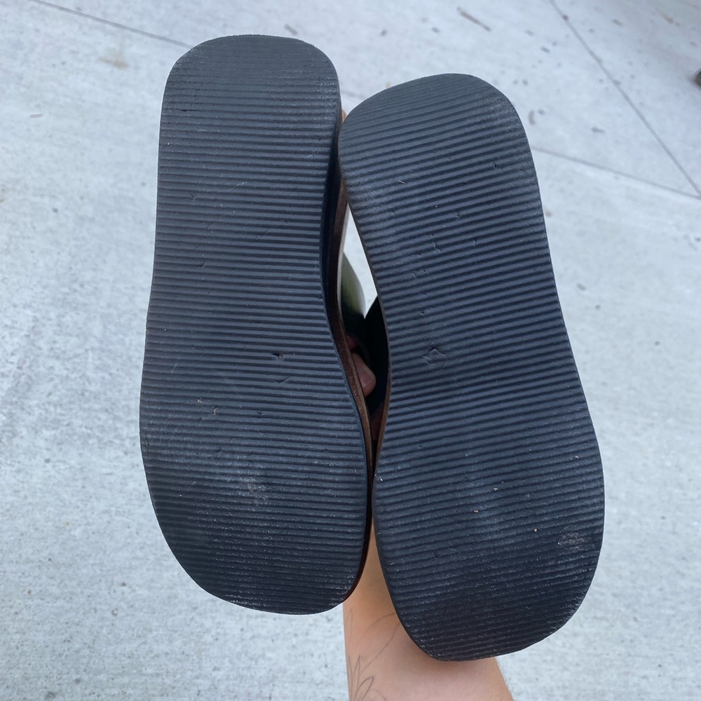 Vintage BONGO 90s wooden platform sandal - Picture 4 of 8